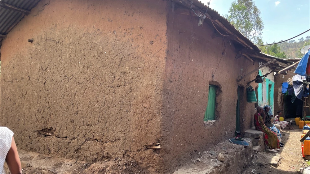 A typical Ethiopian house. Photo by Eliana Rudee.