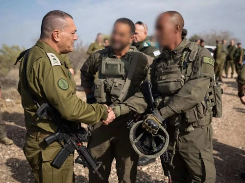 IDF Chief of Staff Lt. Gen. Eyal Zamir visits the IDF exercise "Shield of Strength," ("Magen Oz"), Nov. 24, 2025. Credit: IDF.