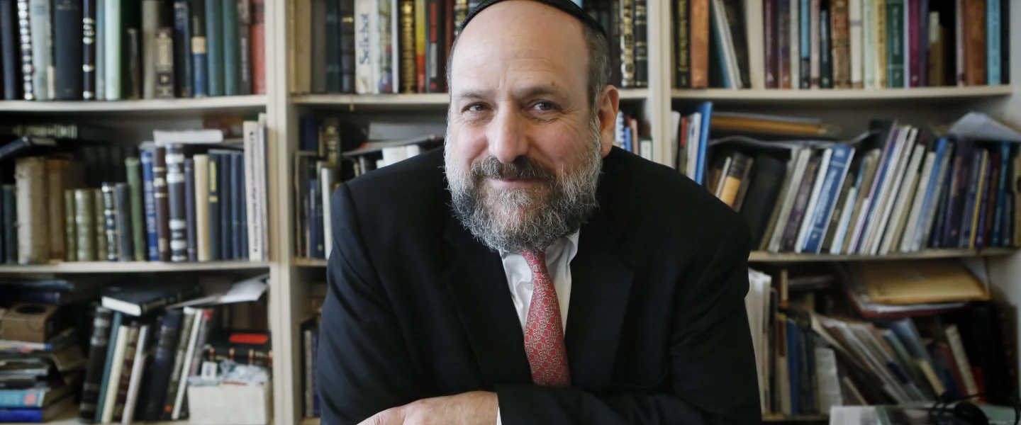 Portrait of Chief Rabbi of Poland Michael Schudrich in his office in Warsaw on Sept. 25, 2013. Photo by Miriam Alster/Flash90.
