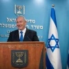 Israeli Prime Minister Benjamin Netanyahu gives a press statement at his office in Jerusalem, on Aug. 13, 2020. Photo by Yonatan Sindel/Flash90.