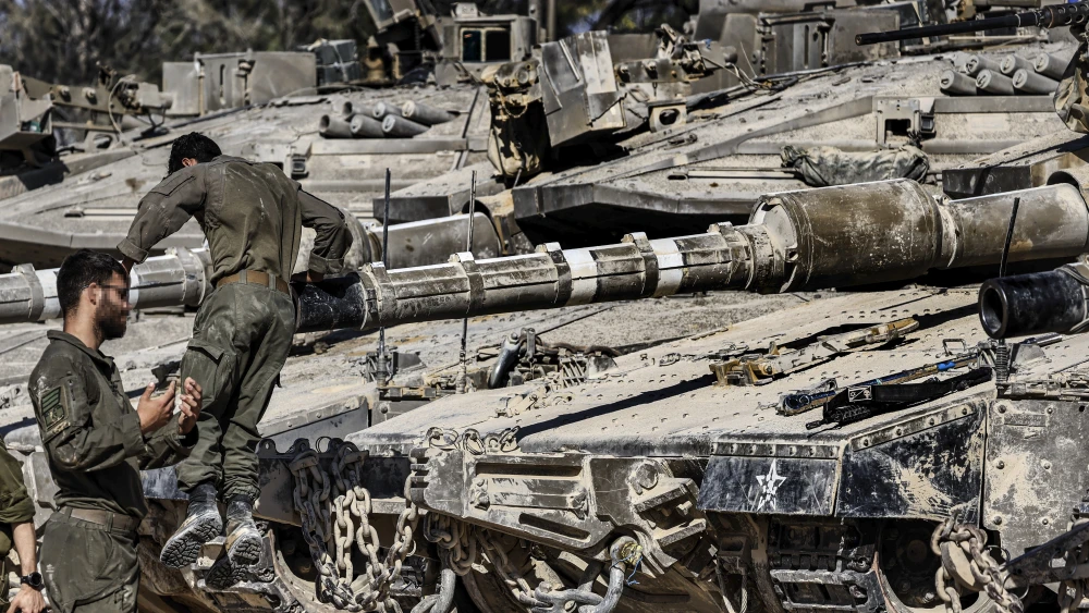 Israel Defense Forces on the border with the Gaza Strip, on Aug. 5, 2026. Photo by Tsafrir Abayov/Flash90.