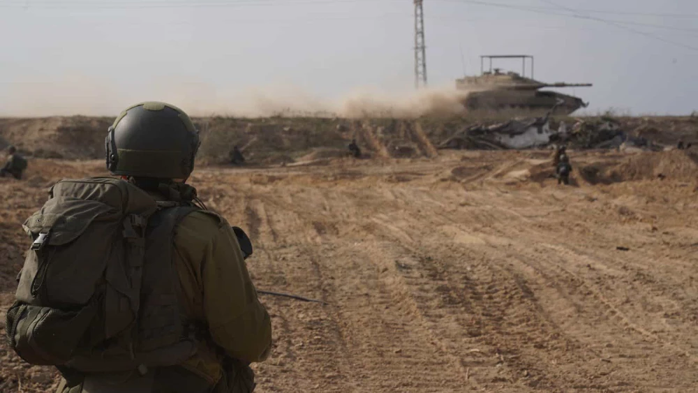 Israeli troops operating in the Hamas-ruled Gaza Strip, Dec. 18, 2023. Credit: IDF.