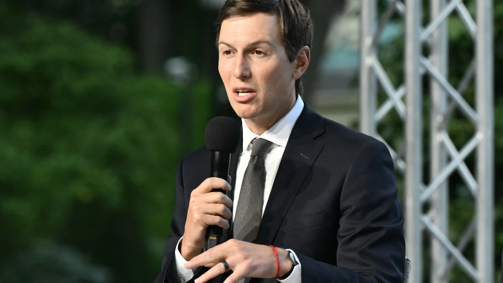 Jared Kushner, U.S. President Donald Trump’s son-in-law and peace envoy, speaks during a joint press conference with Ukrainian President Volodymyr Zelenskyy following their talks in Kyiv, Sept. 6, 2026. Photo by Genya Savilov/AFP via Getty Images.
