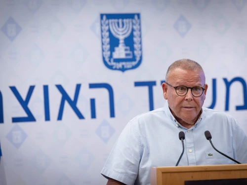 Histadrut Chairman Arnon Bar-David attends a press conference at the Finance Ministry in Jerusalem, June 23, 2025. Photo by Oren Ben-Hakoon/Flash90.