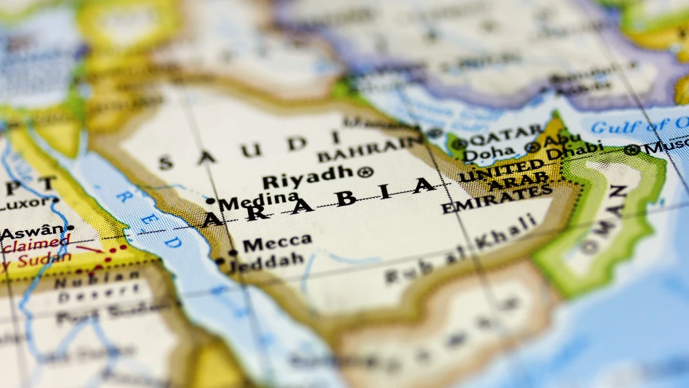 Map of Saudi Arabia. Credit: Marcio Jose Bastos Silva/Shutterstock.