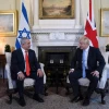 British Prime Minister Boris Johnson and Israeli Prime Minister Benjamin Netanyahu in London on Sept. 5, 2019. Photo by Chaim Tzach/GPO.