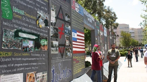 "Israeli Apartheid Week" in May 2010 at the University of California, Irvine campus. Credit: AMCHA Initiative.