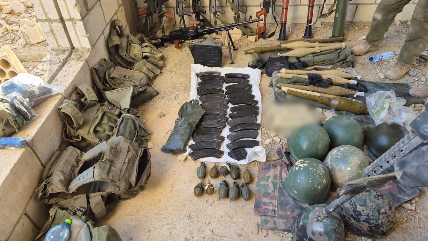 IDF soldiers seize Hezbollah weapons in Southern Lebanon