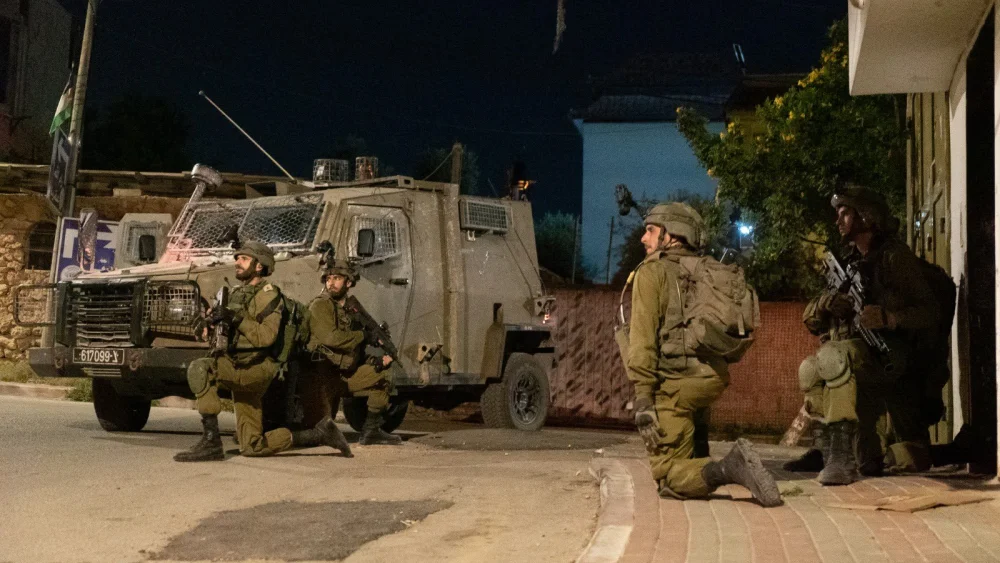 Israeli soldiers during a counterterror operation in Samaria, May 9, 2023. Credit: IDF.