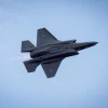 An Israeli Air Force F-35 fighter jet flies during an air show at the Hatzerim Air Base in the Negev Desert, Dec. 29, 2016. Credit: Miriam Alster/Flash90.
