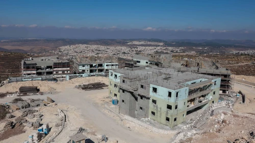 A view at an altitude of 1,000 meters above sea level from the Neve Daniel lookout in Gush Etzion, where a new Jewish neighborhood is being built, Oct. 11, 2022. Photo by Gershon Elinson/Flash90.