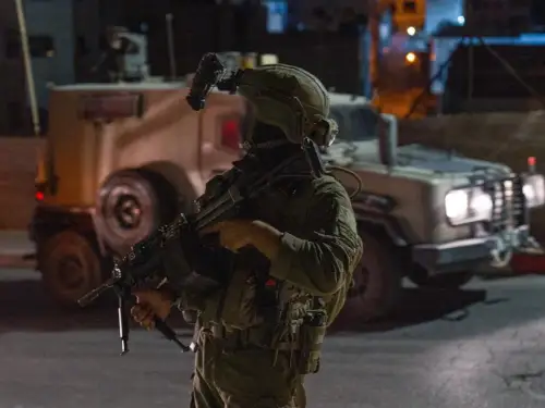An Israeli soldier in Judea and Samaria, September 2025. Credit: IDF.