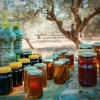 Honey sold by Israeli Druze at a roadside stand in the Carmel area of northern Israel, July 29, 2017. Photo by Anat Hermony/Flash90.