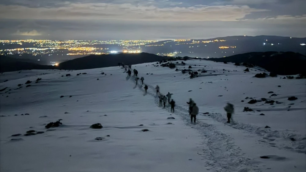 Alpinist Unit troops in cross-border activity from the Syrian Hermon to southern Lebanon, March 29, 2026. Credit: IDF.