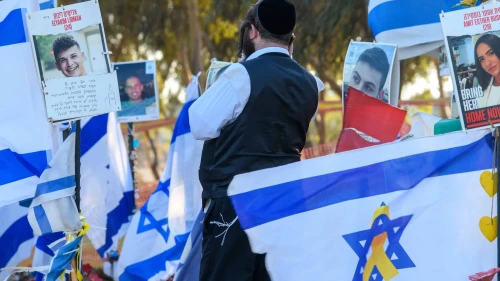 Israelis visit the site of the Supernova music festival massacre in the northwestern Negev, Sept. 24, 2024. Photo by Israel Hadari/Flash90.
