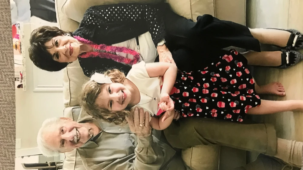 Harold and Sylvia Levine with their great-granddaughter. Credit: Courtesy.