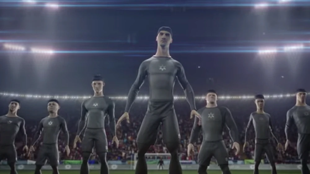 Nike maintains that the logo of the clones' uniforms in the pictured promotional video was only intended to be a soccer ball, but critics say it is virtually identical to a Star of David. Credit: YouTube screenshot.