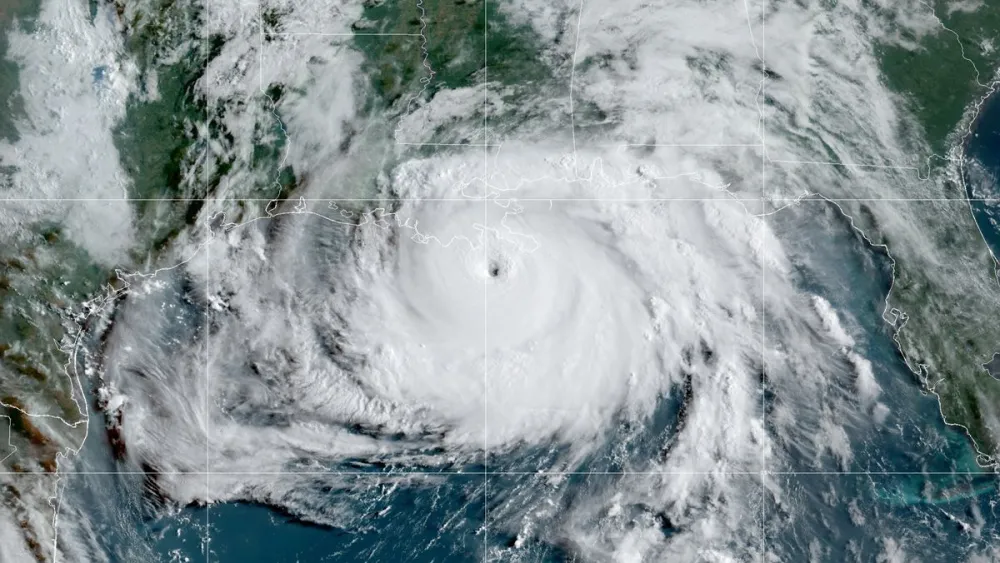 A satelitte image of Hurricane Ida. Source: Screenshot/NOAA.