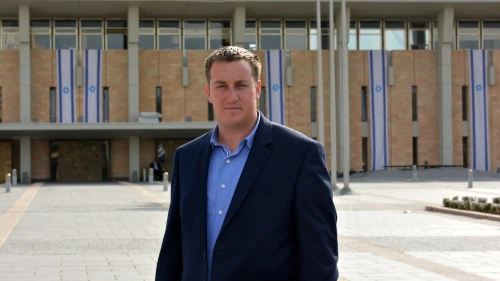 Regavim's Meir Deutsch at the Knesset