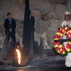 Chad's President Idriss Déby during a visit at the Yad Vashem Holocaust memorial museum in Jerusalem on Nov. 26, 2018. Photo by Yonatan SIndel/Flash90.