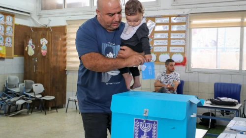 Arab Israelis cast their vote for Knesset in Maghar, on the Lebanese border, Nov. 1, 2022. Credit: Jamal Awad/Flash90.
