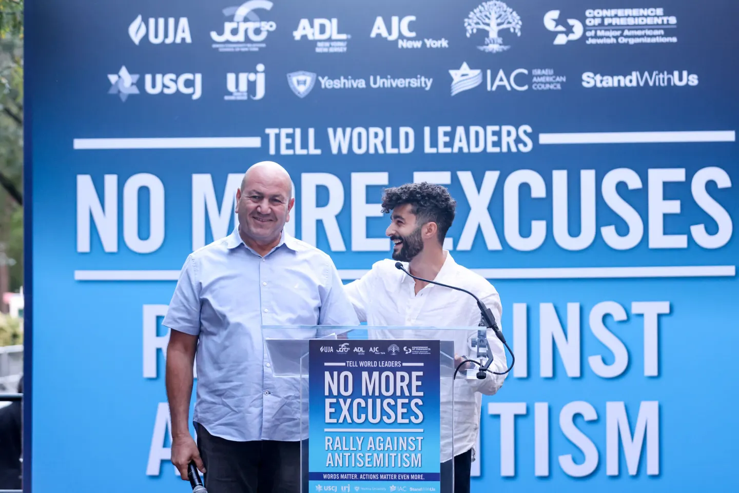 Jewish Rally Jewish groups lead rally of about 1,000 outside UN General Assembly to ...