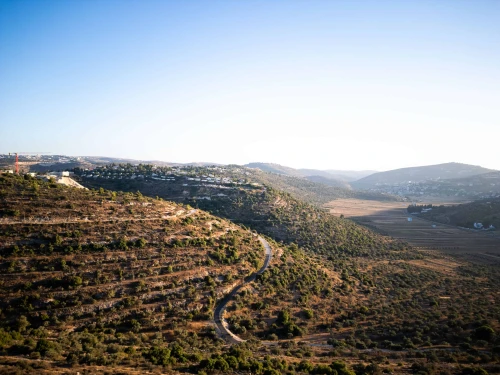 A landscape in the Binyamin region of central Samaria. Credit: Akiva Van Koningsveld.