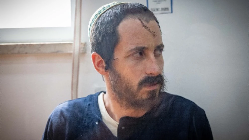 Yehiel Indore arrives for a hearing at the Jerusalem District Court, Aug. 14, 2023. Photo by Chaim Goldberg/Flash90.