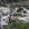 View of the flooded Solomon's Pools, southwest of Bethlehem in Judea, due to heavy rain, March 1, 2012. Photo by Gershon Elinson/Flash90.