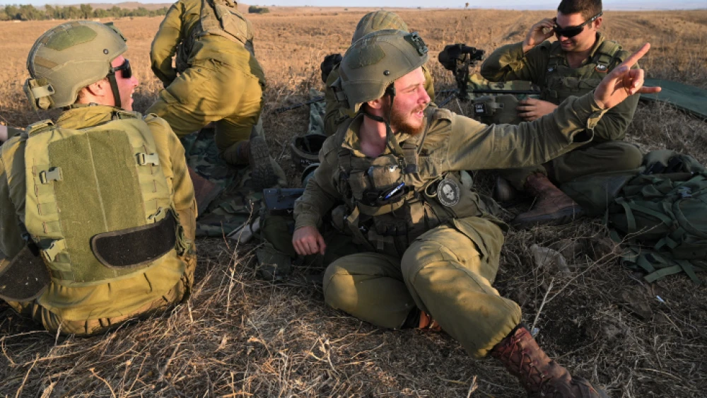 Israeli soldiers participate in a training exercise in the Golan Heights, Aug. 31, 2021. Photo by Michael Giladi/Flash90.