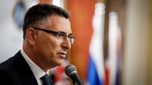 Likud Knesset member Gideon Sa'ar speaks during a conference of the International Insitute for Strategic Leadership Dialogue at the King David Hotel in Jerusalem, Dec. 15, 2019. Photo by Olivier Fitoussi/Flash90.