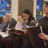 Large print prayer books are among JBI Library's offerings for the upcoming High Holy Days. Credit: Courtesy.