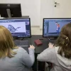 Haredi women study computer science. Photo by Noam Revkin-Fenton.
