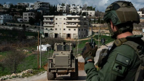 Israeli forces operating in the Gaza Strip, Feb. 10, 2024. Credit: IDF.