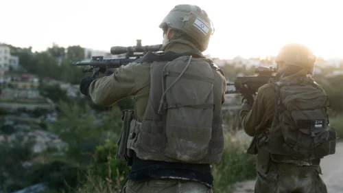 Israeli forces operate in Judea and Samaria, April 4, 2023. Credit: IDF.