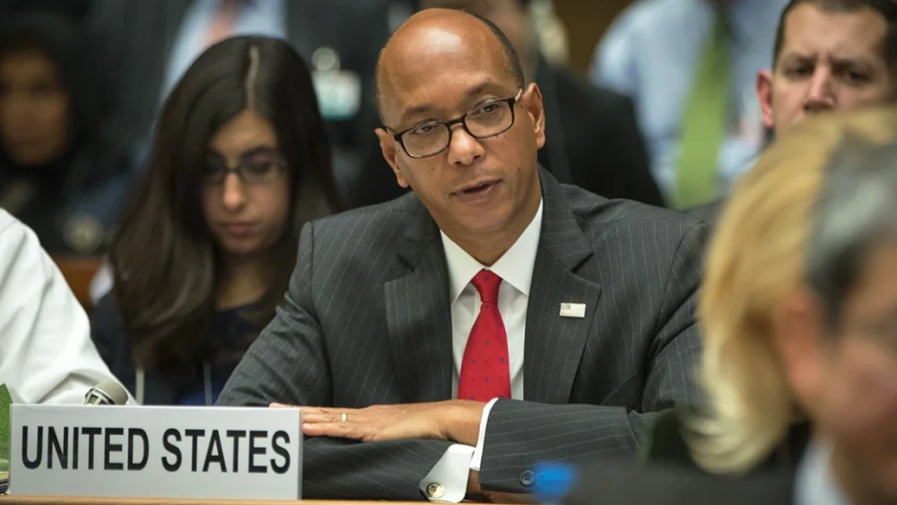 Robert Wood, the alternative representative of the U.S. for special political affairs in the U.N. Source: Hillel Neuer/Twitter.