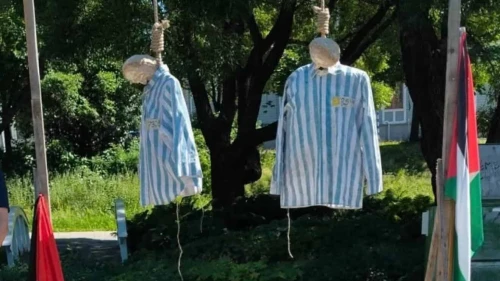 Anti-Israel display in Sweden