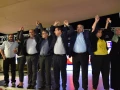 Joint List Party candidates celebrate as the first results in the Israeli elections are announced, Sept. 17, 2019. Photo by Basel Awidat/Flash90.