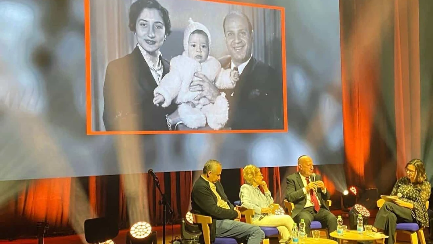 (From left): Dr. Edy Cohen, Levana Zamir, Edwin Shuker and moderator Tamar Morad discuss Jewish refugees from Arab countries at the National Library of Israel, Nov. 30, 2025. Credit: NLI.