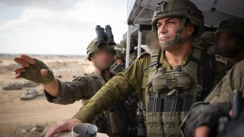 IDF Chief of Staff, Lt. Gen. Eyal Zamir in the Gaza Strip, Aug. 17, 2025. Credit: IDF.