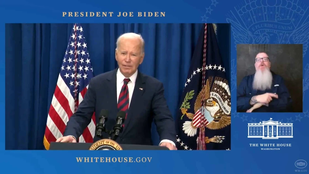 U.S. President Joe Biden delivers remarks on the ceasefire and hostage deal, on Jan. 19, 2025. Credit: White House/YouTube.