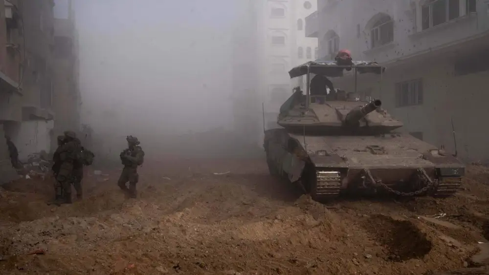 Israeli soldiers operate in the southern Gaza Hamas stronghold of Khan Yunis, Jan. 9, 2024. Credit: Israel Defense Forces.