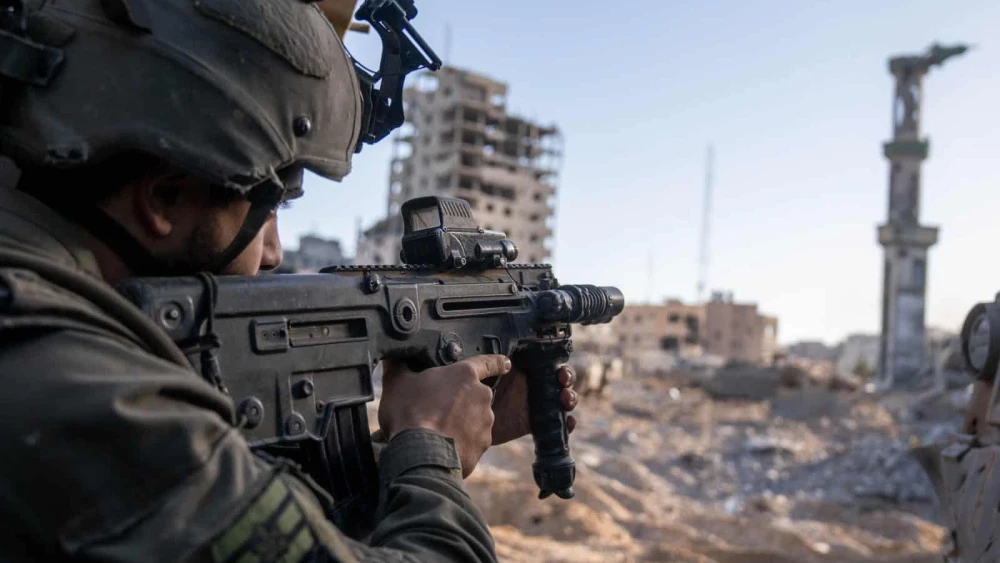Israeli troops operating in the Hamas-ruled Gaza Strip, Dec. 31, 2023. Credit: IDF.