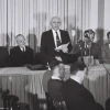 Israeli founding father and first prime minister David Ben-Gurion declares the Independence of the State of Israel on May 14, 1948. Source: Knesset.