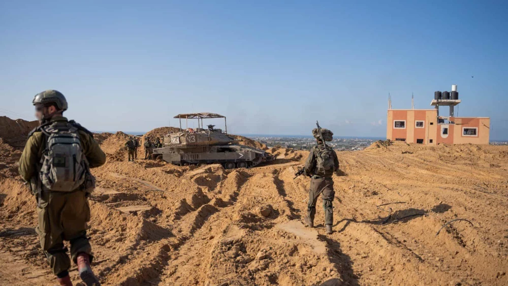 Israeli troops operating in the Hamas-ruled Gaza Strip, Dec. 8, 2023. Credit: IDF.