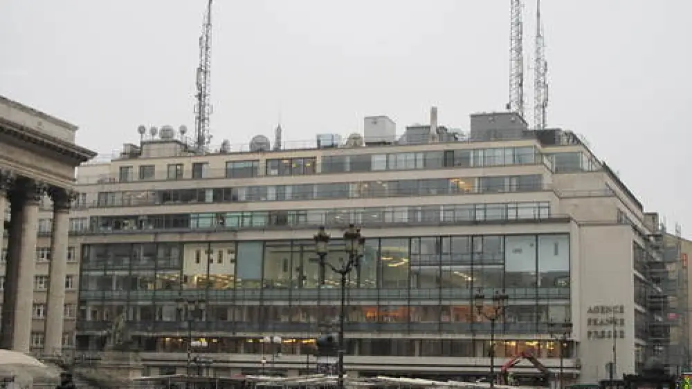 The building of the Agence France-Presse news agency in Paris. Credit: Tangopaso via Wikimedia Commons.
