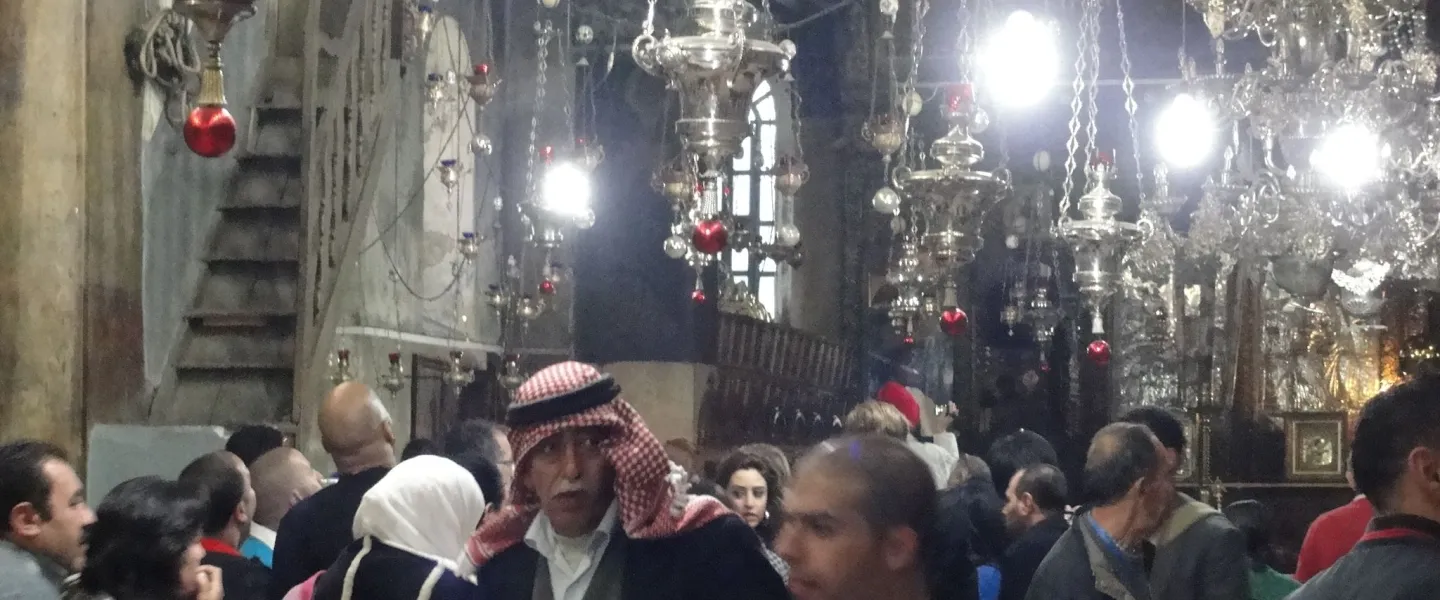 The Church of the Nativity in the West Bank town of Bethlehem on Christmas Eve 2019. Photo: Judy Lash Balint.