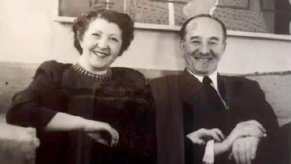 Charlotte and Louis Bergman, circa 1950. Credit: Yair Talmor via Wikimedia Commons.