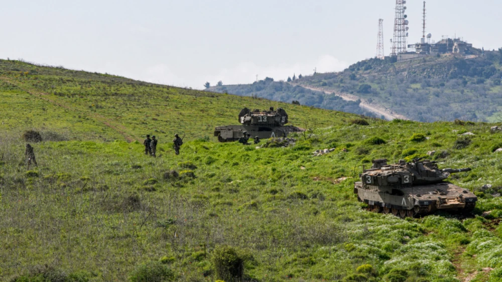 Israeli soldiers near the border with Lebanon in the area around Kibbutz Misgav Am, March 9, 2021. Photo by Basel Awidat/Flash90.