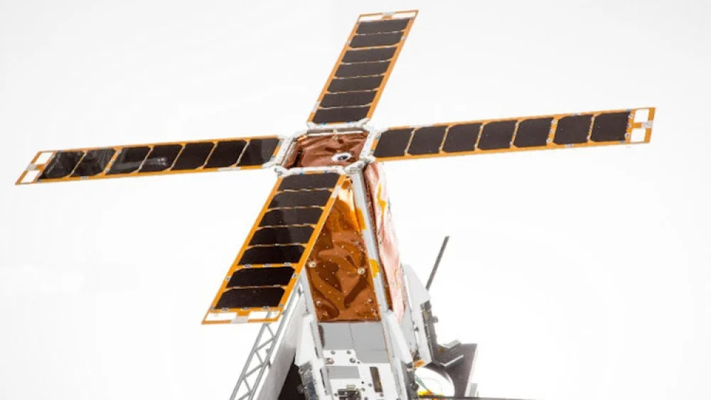 Israel's first nanosatellite, BGUSAT, which was launched last year as part of an academic initiative by Ben-Gurion University of the Negev. Credit: Ben-Gurion University.